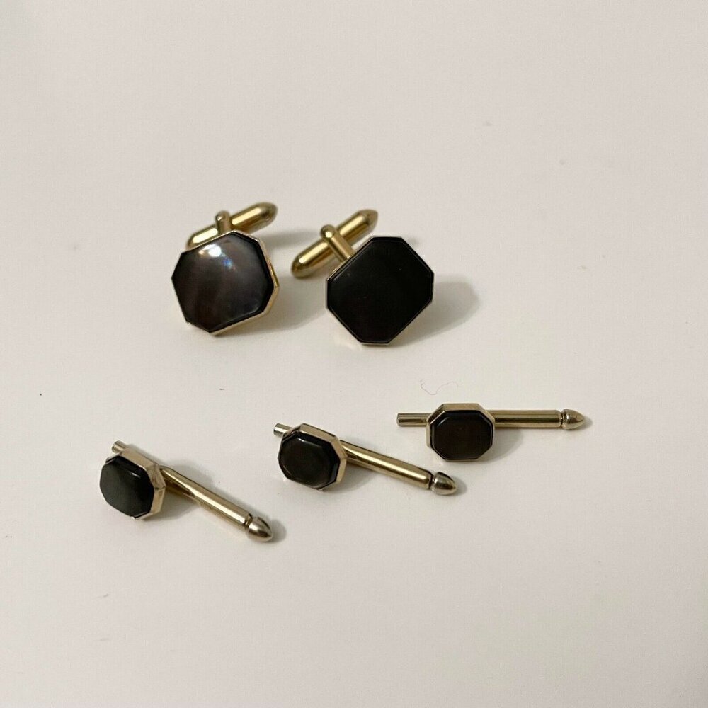 Vintage Swank Cufflinks and Tuxedo Shirt Studs